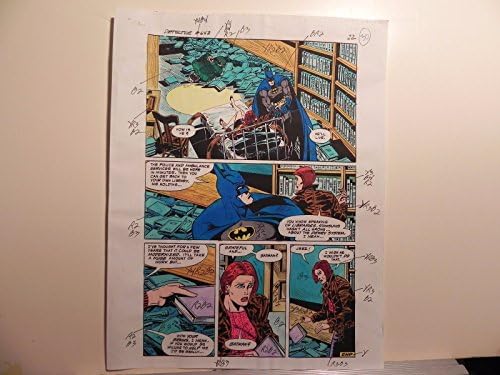 Vintage Batman Detective Comics 643 Arte colorida assinada Adrienne Roy com C.O.APG22