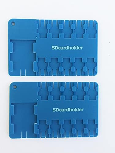 2PCS Micro SD Card, titular, organizador, armazenamento, azul