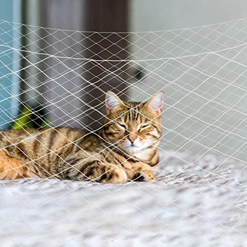 CAT CAT CAT CAT, CERDA VARAÇÃO PARA PETOS, REDE CAT REDIM ANTI -FALL e MENHA DE PETOS DE NYLON TRANSPARENTE PARA PARA COMOS E