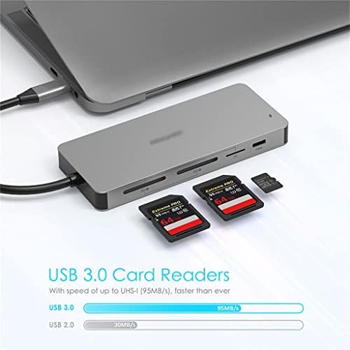 Hub USB para Dock de Adaptador Multi USB 3.0 para M1 Pro Air Acessories Usb-C tipo C SD TF Splitter