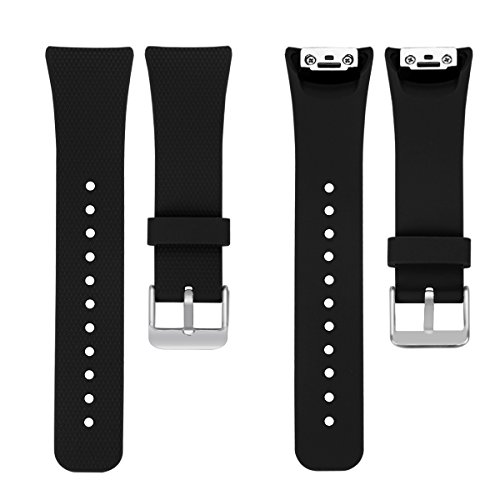 EIEUUK Soft Silicone Wrist Straps Substituição de pulseira de banda esportiva para Samsung Gear Fit2 Pro Sm-R365 /