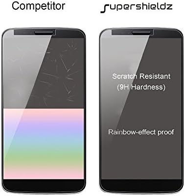 SuperShieldz projetado para Motorola e Moto E 4ª Geração Protetor de tela de vidro temperado, anti -ratinho, bolhas sem bolhas