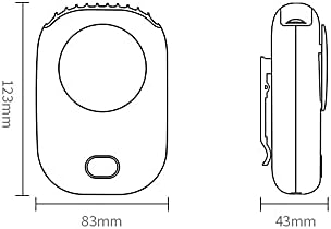 Jjfjj mini ventilador sem pescoço portátil USB Fan silencioso recarregável 3 velocidades ajustável, rosa