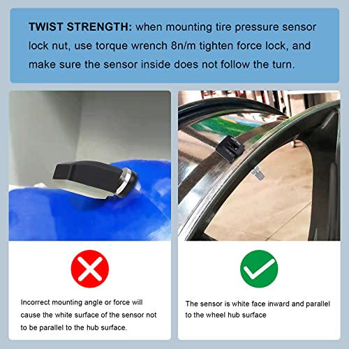 Sensores de pressão dos pneus de Belzar TPMS pré -programado sensor 315MHz substitui Chrysler Dodge Jeep 68078861aa 56029479AB 56029526AA 315MHz