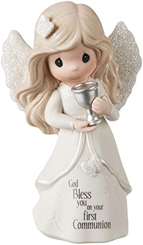 Momentos preciosos da comunhão Angel Bisque Porcelain Figure 163051