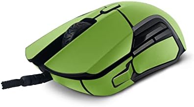 MightySkins Skin Compatível com SteelSes Rival 5 Mouse de jogos - verde de limão sólido | Tampa protetora, durável e exclusiva do
