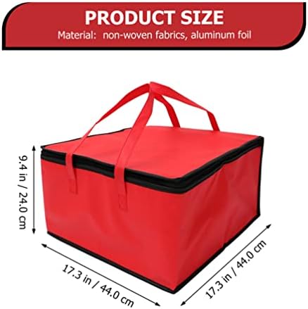 Luxshiny Pizza Delation Bag Sacos de entrega de comida Isolada Bolsa de supermercado reutilizável bolsa de transporte profissional