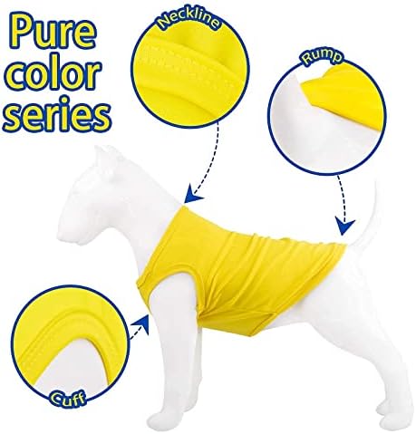 Hozz 6 peças camisas de cachorro pulôver macio em branco de cachorrinho cães pequenos
