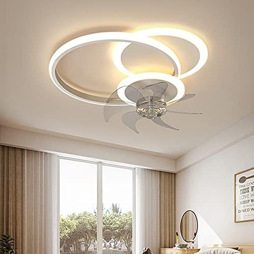 Fã de LED neochy com iluminação de ventilador mudo da luz de teto 3 velocidades de quarto de quarto com luz de ventilador