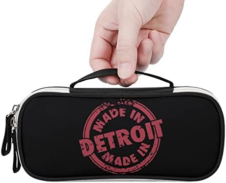 Feito em Detroit PU PU Leather Pen Lápis Organizador