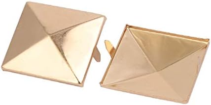 Novo Lon0167 10pcs 35mm de papel quadrado Brad Light Gold Tom para Scrapbooking Diy Craft (10 Stücke 35mm Quadratisch Papier Brad