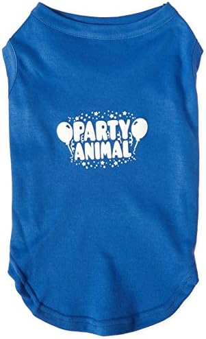 Mirage Pet Products Party Animal Screen Print camisa azul xl