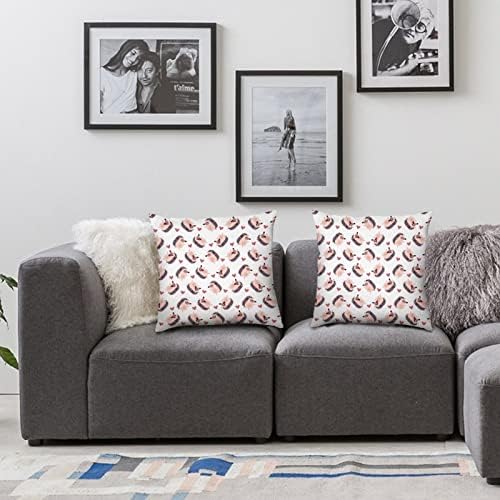 Conjunto fofo de ouriço de 2 capas de travesseiro de arremesso de travesseiros quadrados travesseiros de almofada para sofá de sofá,