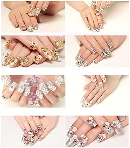 11 tamanhos de safira leve abil unhas strass rinestones chitback strass glass Manicure Stones para decoração de arte de unhas h0057 -