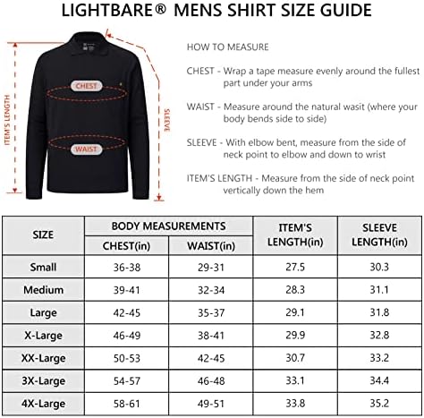 Lightbare Men's Performance Polo Camisa Polo Humavar Wicking Quick Dry Tactical Pique
