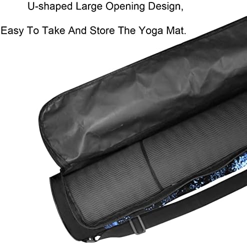 Laiyuhua Yoga Mat Bag, bolsa de ginástica de ioga com zíperas duplas para mulheres e homens - zíperes lisos, abertura