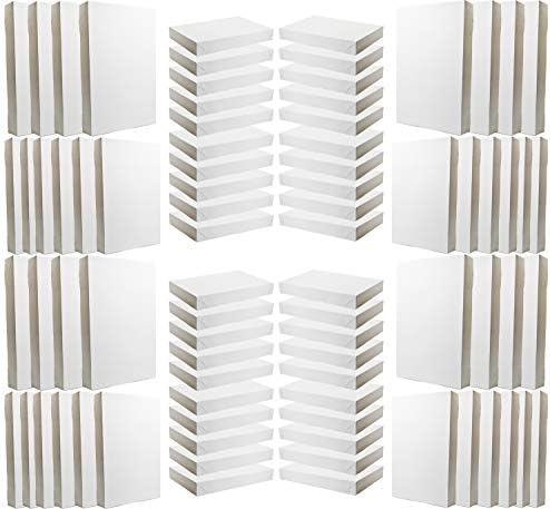 Conjunto de 80 caixas de presente brancas simples em 3 tamanhos diferentes - 2 grandes 17x11x2.5-3 Médio 14.5x9.43x1.87-5 pequeno