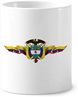 America Colômbia Flag nacional emblema de dentes de dentes caneta caneca caneca stand stand cup