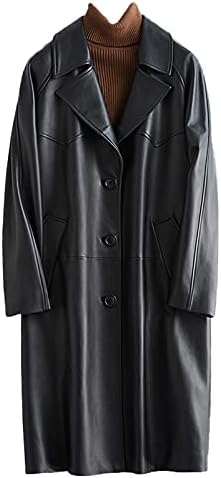 Casaco de couro preto de tamanho grande para mulheres mangas de raglan solto feminino comprido casaco de couro falso macio