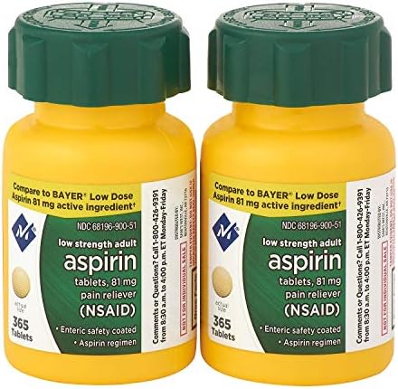 Marco do membro 81 mg de baixa resistência aspirina 730 ct. A1