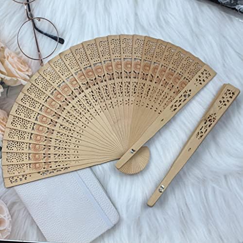 Slynsw Fashion Wood Fã de estilo chinês de estilo clássico de madeira Decorativa Fan Fan Fan Fan Fan Wood Crafts