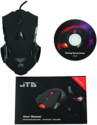 J-Tech Digital M999 Jogos Profissionais Alta Precisão de 200 a 8200 DPI DPI Ajustável DPI LED LED Mouse de jogos a laser USB para PC, 8 botões programáveis, 5 perfis de usuário, Sensor Avago