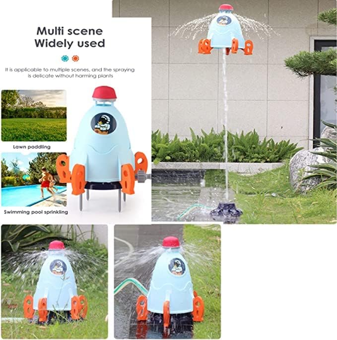 QDH Sprinkler for Kids Summer Toys Toys de 360 ​​graus Rotas infantis para aspersores de água de água para crianças Brinklers