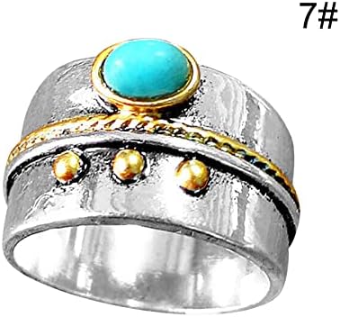 Anel Hollow Boys Rings Diamantes naturais Presentes do dia das mães Anel de prata para as turquesas da mãe Anéis calma