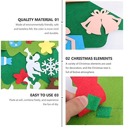 Aboofan 6 pacotes de favores Decorações de calendário Material para decorar Claus Door decorativo Presente Office Xmas Art