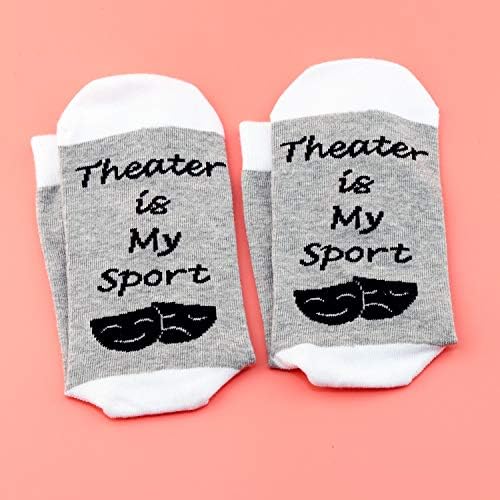 Teatro de teatro de presente de ator Levlo Teatro é meu esporte de algodão Meias de performance Presentes Diretor de atriz Socks