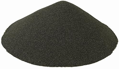 Black Beauty® Abrasive Blast Media extra fina abrasiva 30/60 Tamanho da malha para uso em gabinete de areia - 25 libras