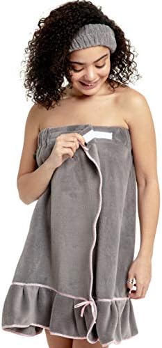Bella Il Fiore Spa Wrap - Toalheiro para mulheres - Robe de spa para mulheres - encobrimento de praia - Roupas de