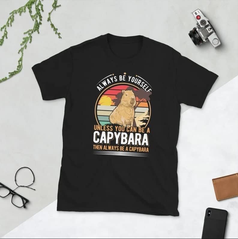 Retro vintage sempre seja você mesmo, a menos que você possa ser uma camisa Capybara, presente para o amante da Capybara