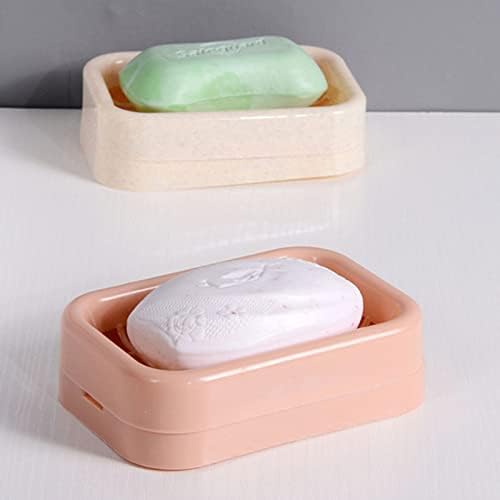 Inveesfzh Soop Soap Soap com dreno para banheiro e chuveiro Double Drening Drening Soap Box