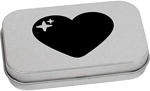 Azeeda 'Love Heart' Metal Articled Stationery Tin / Storage Box