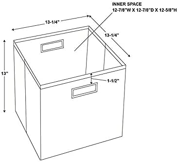 2 Pacote de armazenamento de tecidos em caixas de armazenamento cinza Organizadores do armário e organização de armazenamento