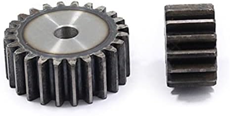 Xmeifeits Industrial Gear 2pcs 1m 54/55teets engrenagem de esporão carbono 45# aço micro motor peças de transmissão caixas de engrenagem peças de acasalamento CNC Robot Acessórios