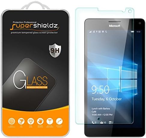 Supershieldz projetado para Microsoft Temperado Vidro Protetor de Tela, Anti Scratch, Bubble Free