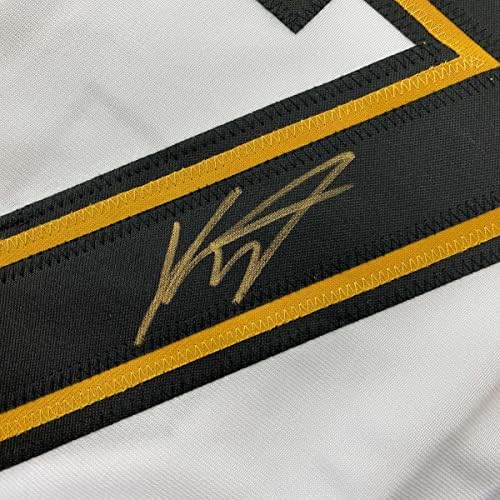 Autografado/assinado Kirill Kaprizov Minnesota White/Gold Hockey Jersey Beckett Bas Coa