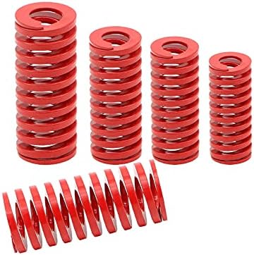 Reparos domésticos e molas diy Red Load de carga média Pressione a compressão molde carregado de molde diâmetro externo 16 mm x diâmetro interno 8 mm x comprimento 25-100mm