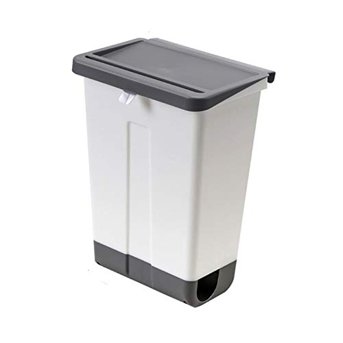 Latas de lixo ataay lixo pode lixo de plástico de cozinha multifuncional pode lixo de lixo montado na parede com tampa de lixo de suspensão simples