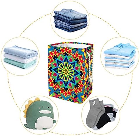 Homomer Laundry dificultou o caleidoscópio colorido padrão de lavanderia dobrável de lavanderia