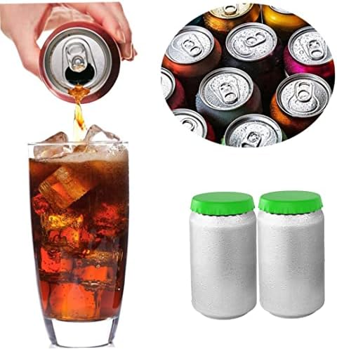 Kuyyfds Beverage lata ling silicone soda pode tampas de refrigerante capa de bebida de bebida lata de lata de tampa do selador Pedaneira perfeita para o acampamento de praia Pesca de 6 pacote de bebida lata de silicone lata de soda.