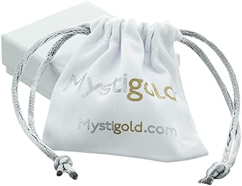 Mystigold Hamsa pendente para mulheres em 18k ouro banhado ou 925 rodium banhado a prata esterlina I Mal Eye Colar