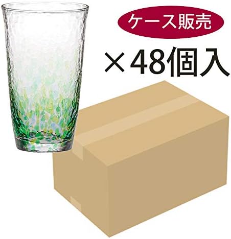 東洋 佐々 木 Toyo Sasaki Glass CN17705-D04 Vidro de cerveja, cor de água, cerveja de mordida única, cor da floresta, lava-louças