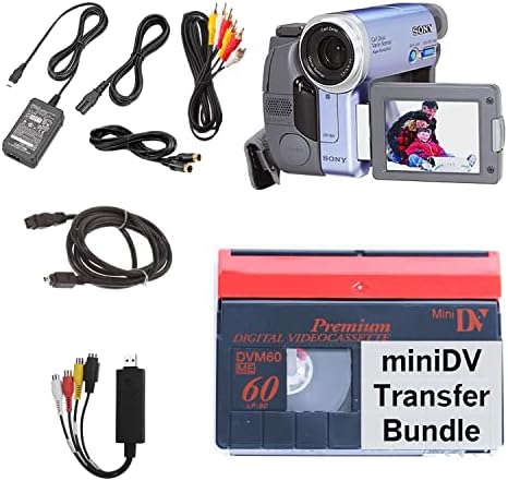Pacote de transferência de players de minidv para digitalização de fitas MinIDV, inclui mini câmeras de câmera de DV e adaptador USB