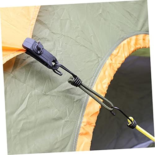 Besportble 4pcs elástica elástica elástica tenda de tenda externa para camping tenda de caminhões Cordos de bungee de bungee com ganchos de bungee com corabiner bungee bungee corda de tenda acessórios para tenda prendedora de tenda prendedora