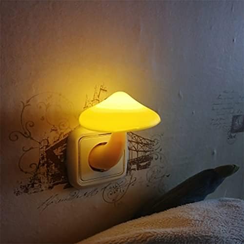 Uxzdx Night Light Cogumelo Lâmpada de parede da parede EU plugue quente