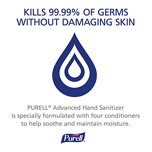 Purell Advanced Hand Sinitizer Gel, reabastecimento de gel de desinfetante para as mãos de 800 ml para dispensador de push-box