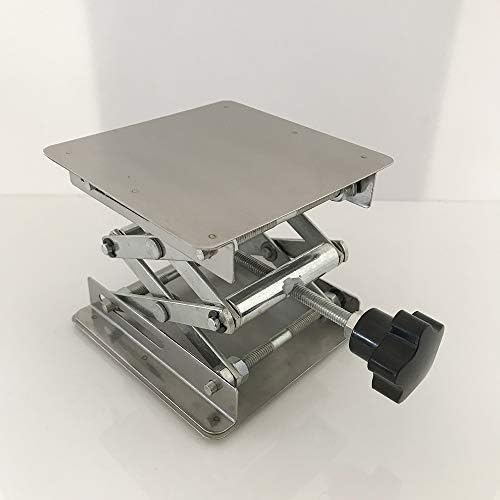 Labzhang 4 x4, plataforma de suporte de tesoura de macaco de aço inoxidável, mesa de suporte de elevador de laboratório, plataforma